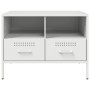 Muebles de TV 2 pzas acero laminado frío blanco 68x39x50,5 cm de , Muebles TV - Ref: Foro24-843053, Precio: 174,40 €