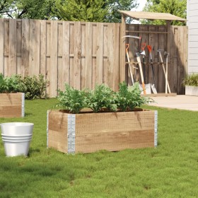 Solid pine wood planter 100x50 cm by , Pots and planters - Ref: Foro24-3295391, Price: 73,28 €, Discount: %