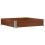 Jardinera de madera maciza de pino marrón 100x100 cm de , Maceteros y jardineras - Ref: Foro24-3295398, Precio: 45,79 €, Desc...