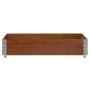 Jardinera de madera maciza de pino marrón 100x100 cm de , Maceteros y jardineras - Ref: Foro24-3295398, Precio: 45,79 €, Desc...