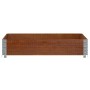 Solid pine wood planter in brown, 100x100 cm by , Pots and planters - Ref: Foro24-3295398, Price: 46,66 €, Discount: %