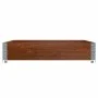 Jardinera de madera maciza de pino marrón 100x100 cm de , Maceteros y jardineras - Ref: Foro24-3295398, Precio: 45,79 €, Desc...