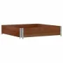 Jardinera de madera maciza de pino marrón 100x100 cm de , Maceteros y jardineras - Ref: Foro24-3295398, Precio: 45,79 €, Desc...
