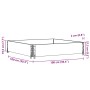 Solid pine wood planter in brown, 100x100 cm by , Pots and planters - Ref: Foro24-3295398, Price: 46,66 €, Discount: %