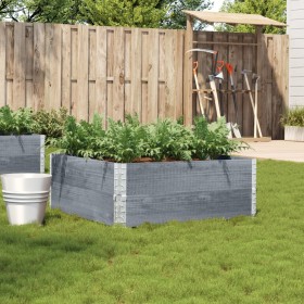Massive Blumenkasten aus grauer Kiefer 100x100 cm von , Töpfe und Pflanzgefäße - Ref: Foro24-3295401, Preis: 80,88 €, Rabatt: %