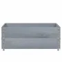 Jardinera de madera maciza de pino gris 100x100 cm de , Maceteros y jardineras - Ref: Foro24-3295401, Precio: 70,57 €, Descue...