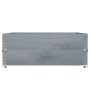 Solid gray pine wood planter 100x100 cm by , Pots and planters - Ref: Foro24-3295401, Price: 80,78 €, Discount: %