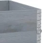 Solid gray pine wood planter 100x100 cm by , Pots and planters - Ref: Foro24-3295401, Price: 70,57 €, Discount: %