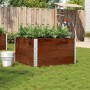 Solid pine wood planter in brown, 100x100 cm by , Pots and planters - Ref: Foro24-3295434, Price: 123,78 €, Discount: %