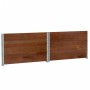 Solid pine wood planter in brown, 100x100 cm by , Pots and planters - Ref: Foro24-3295434, Price: 123,78 €, Discount: %