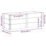 Massive Holzblumenkasten aus schwarzem Kiefernholz 150x50 cm von , Töpfe und Pflanzgefäße - Ref: Foro24-3295436, Preis: 131,0...