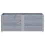 Solid gray pine wood planter 150x100 cm by , Pots and planters - Ref: Foro24-3295441, Price: 146,62 €, Discount: %