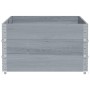 Solid gray pine wood planter 150x100 cm by , Pots and planters - Ref: Foro24-3295441, Price: 146,62 €, Discount: %