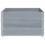 Solid gray pine wood planter 150x100 cm by , Pots and planters - Ref: Foro24-3295441, Price: 138,63 €, Discount: %