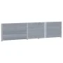 Solid gray pine wood planter 150x100 cm by , Pots and planters - Ref: Foro24-3295441, Price: 138,63 €, Discount: %