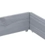 Solid gray pine wood planter 150x100 cm by , Pots and planters - Ref: Foro24-3295441, Price: 138,63 €, Discount: %