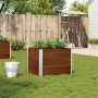 Massive Blumenkasten aus braunem Kiefernholz, 80x60 cm. von , Töpfe und Pflanzgefäße - Ref: Foro24-3295422, Preis: 83,15 €, R...