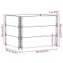 Jardinera de madera maciza de pino negro 80x60 cm de , Maceteros y jardineras - Ref: Foro24-3295420, Precio: 89,82 €, Descuen...