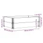 Jardinera de madera maciza de pino negra 120x80 cm de , Maceteros y jardineras - Ref: Foro24-3295848, Precio: 75,49 €, Descue...