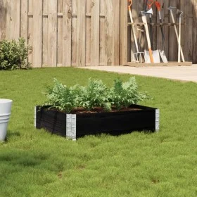 Solid black pine wood planter 80x60 cm by , Pots and planters - Ref: Foro24-3295836, Price: 42,33 €, Discount: %