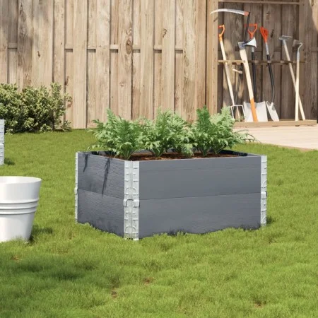 Solid gray pine wood planter 80x60 cm by , Pots and planters - Ref: Foro24-3295841, Price: 55,50 €, Discount: %