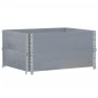 Solid gray pine wood planter 80x60 cm by , Pots and planters - Ref: Foro24-3295841, Price: 53,23 €, Discount: %