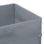 Solid gray pine wood planter 80x60 cm by , Pots and planters - Ref: Foro24-3295841, Price: 53,23 €, Discount: %