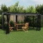 Gazebo with anthracite gray steel mesh walls 4x3 m by , Tents and gazebos - Ref: Foro24-4003912, Price: 384,09 €, Discount: %