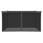 Gazebo with anthracite gray steel mesh walls 4x3 m by , Tents and gazebos - Ref: Foro24-4003912, Price: 399,87 €, Discount: %