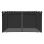 Gazebo with anthracite gray steel mesh walls 4x3 m by , Tents and gazebos - Ref: Foro24-4003912, Price: 384,09 €, Discount: %