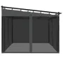 Gazebo with anthracite gray steel mesh walls 4x3 m by , Tents and gazebos - Ref: Foro24-4003912, Price: 384,09 €, Discount: %