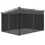 Gazebo with anthracite gray steel mesh walls 4x3 m by , Tents and gazebos - Ref: Foro24-4003912, Price: 384,09 €, Discount: %