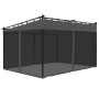 Pavillon mit anthrazitgrauen Stahl-Gitterwänden 4x3 m von , Zelte und Pavillons - Ref: Foro24-4003912, Preis: 399,87 €, Rabat...
