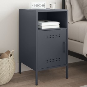 Mesitas de noche 2 unidades acero gris antracita 36x39x68 cm de , Mesitas de noche - Ref: Foro24-843070, Precio: 75,30 €, Des...