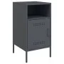 Bedside tables 2 units anthracite gray steel 36x39x68 cm by , Nightstands - Ref: Foro24-843070, Price: 74,29 €, Discount: %