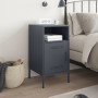 Nachttische, 2 Stück, anthrazitgraues Stahl, 36x39x68 cm. von , Nachttische - Ref: Foro24-843070, Preis: 75,30 €, Rabatt: %