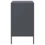 Bedside tables 2 units anthracite gray steel 36x39x68 cm by , Nightstands - Ref: Foro24-843070, Price: 74,29 €, Discount: %