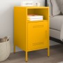 Mesita de noche acero laminado en frío amarillo 36x39x68 cm de , Mesitas de noche - Ref: Foro24-843072, Precio: 64,71 €