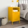 Nachttisch aus kaltgewalztem Stahl in Gelb 36x39x68 cm von , Nachttische - Ref: Foro24-843072, Preis: 63,96 €, Rabatt: %