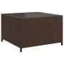 L-shaped garden sofa with table and brown PE rattan cushions by , Garden sets - Ref: Foro24-369028, Price: 337,72 €, Discount: %