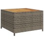 L-shaped garden sofa with table and gray PE rattan cushions by , Garden sets - Ref: Foro24-369037, Price: 287,62 €, Discount: %