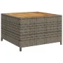 L-shaped garden sofa with table and gray PE rattan cushions by , Garden sets - Ref: Foro24-369037, Price: 340,98 €, Discount: %
