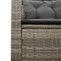 L-shaped garden sofa with table and gray PE rattan cushions by , Garden sets - Ref: Foro24-369037, Price: 340,98 €, Discount: %