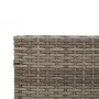 L-shaped garden sofa with table and gray PE rattan cushions by , Garden sets - Ref: Foro24-369037, Price: 340,98 €, Discount: %