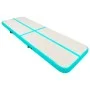 Inflatable gymnastics mat with pump Green PVC 400x100x20cm by vidaXL, Pilates and yoga mats - Ref: Foro24-92681, Price: 187,1...