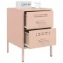 Mesitas de noche 2 unidades acero rosa 36x39x50,5 cm de , Mesitas de noche - Ref: Foro24-842925, Precio: 107,45 €, Descuento: %