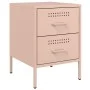 Mesitas de noche 2 unidades acero rosa 36x39x50,5 cm de , Mesitas de noche - Ref: Foro24-842925, Precio: 107,45 €, Descuento: %