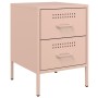 Nachttische, 2 Stück, rosa Stahl, 36x39x50,5 cm. von , Nachttische - Ref: Foro24-842925, Preis: 127,79 €, Rabatt: %