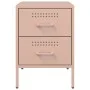 Mesitas de noche 2 unidades acero rosa 36x39x50,5 cm de , Mesitas de noche - Ref: Foro24-842925, Precio: 107,45 €, Descuento: %