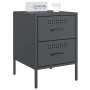 Mesitas de noche 2 unidades acero gris antracita 36x39x50,5 cm de , Mesitas de noche - Ref: Foro24-842927, Precio: 127,73 €, ...